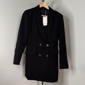 Black Double-Breasted Women's Blazer
Size M NWT